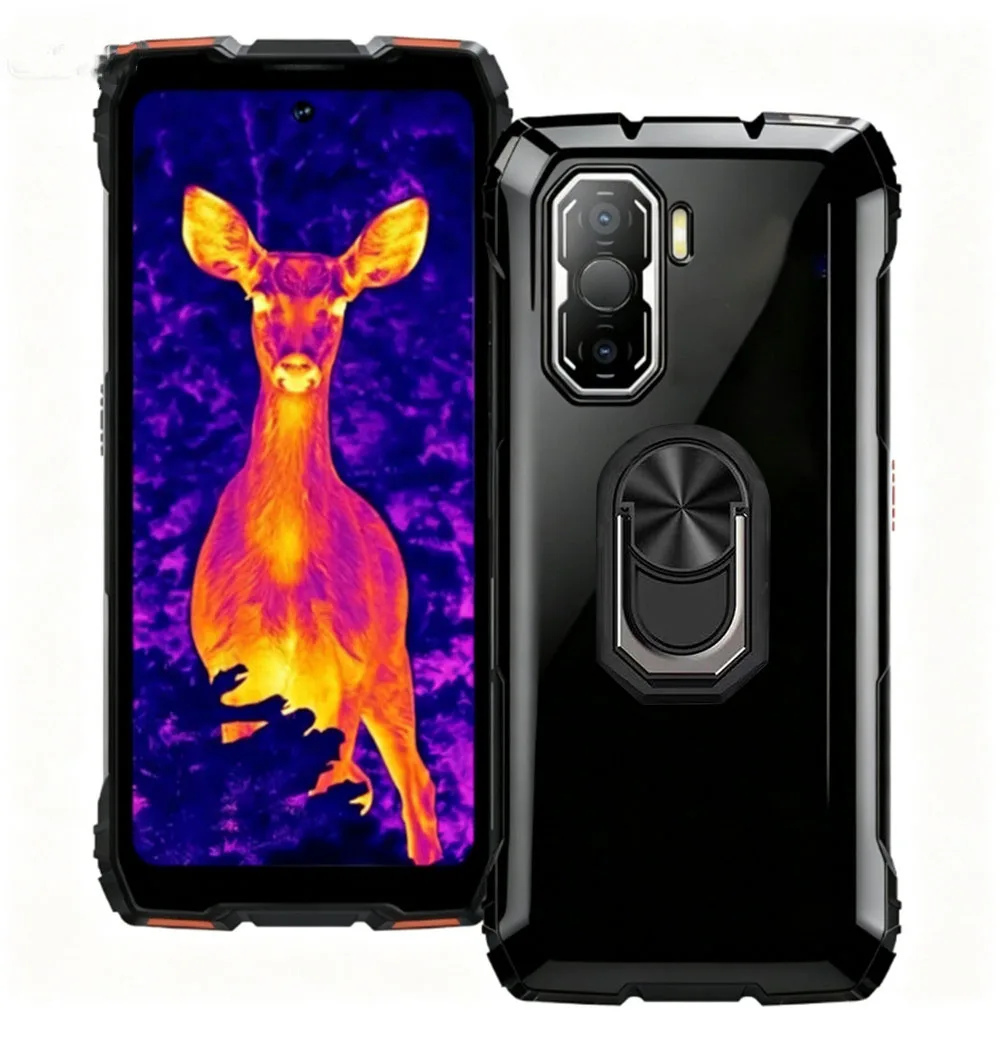 Enhanced Soft TPU Silicone Case with Back Finger Ring