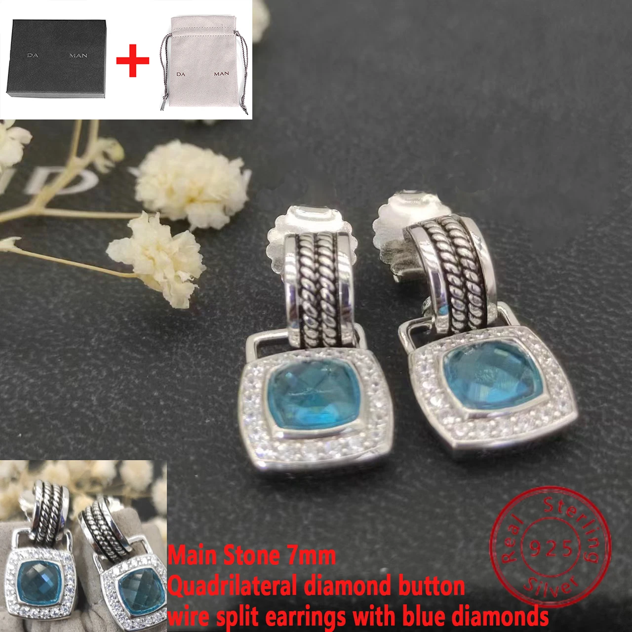 

Элегантные и потрясающие серьги из серебра 2024 пробы, идеально подходят для любого случая