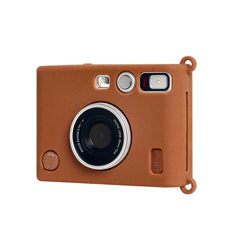 Silicone Camera Protective Cover Case for Instax Mini EVO, Shatterproof Protection Simple Solid Color Carrying Case Accessories