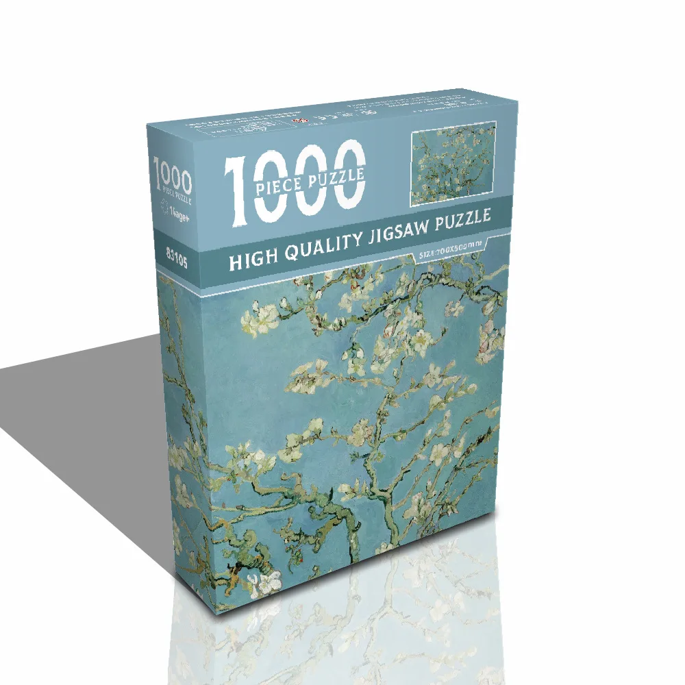 

Новый красочный пазл 1000 штук для взрослых серии Van Gogh шаблон фотообои головоломки 0,6 кг 700x500 мм фиджет игрушки товары оптом