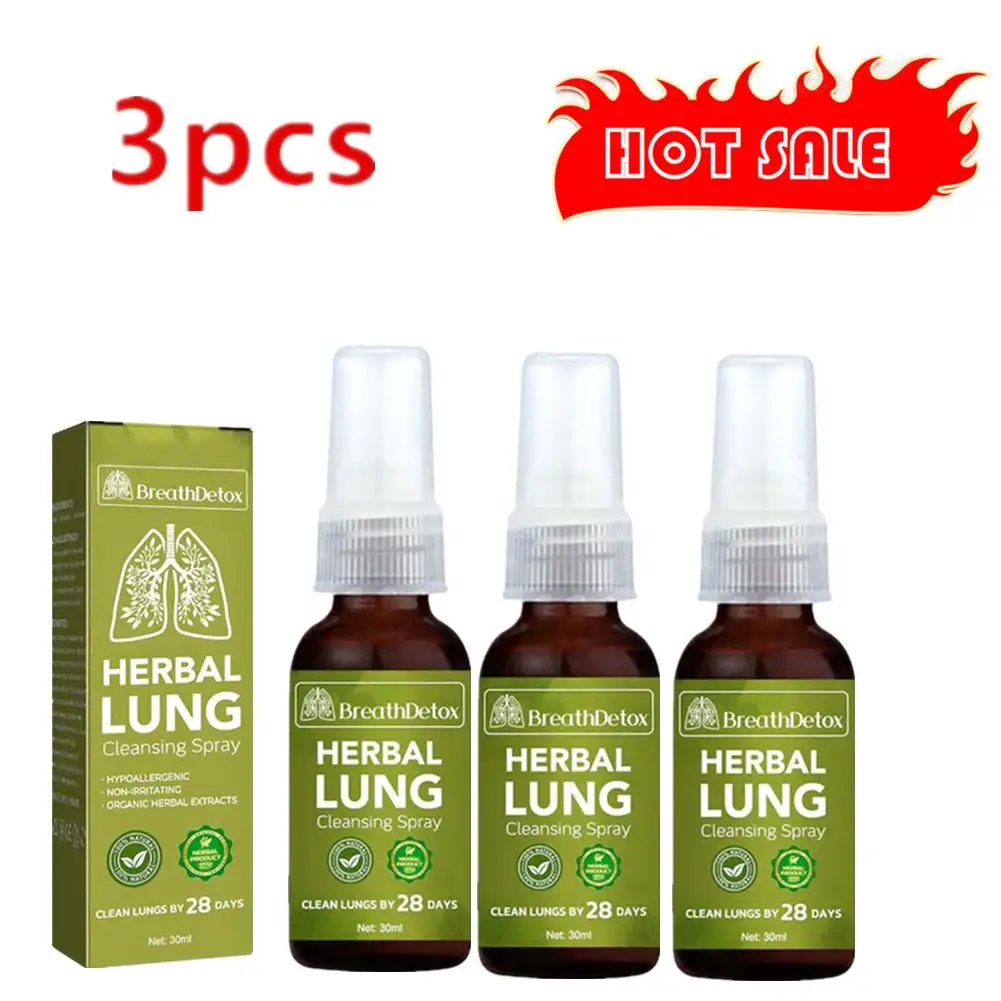 3pcs  Lung Herbal Cleanser Spray Smokers Clear Nasal Mist Anti Snoring Congestion Relieves Solution Clear Dry Throat Breath Spra 3pcs retro letter paper kraft paper envelopes clear stripe line writing vintage invitations elegant wedding stationery set