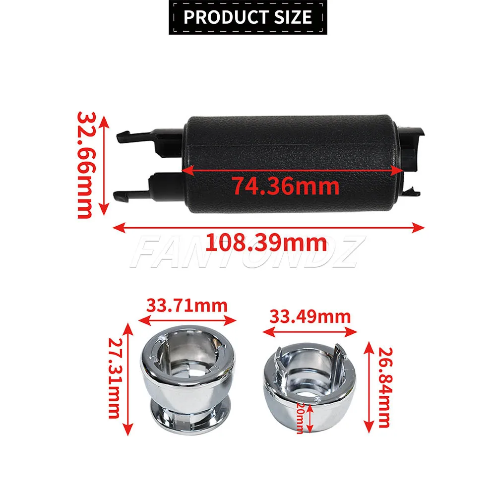 Handbrake Handle Grip 34406774436 Black Chrome for MINI R50 R52 R53 R55 R56 R57 R58 R59