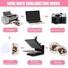 10pcs Sublimation Blank Pins DIY Button Badge Sublimation Sliver Blank Base Pins with Butterfly Pin for DIY Craft Making 5