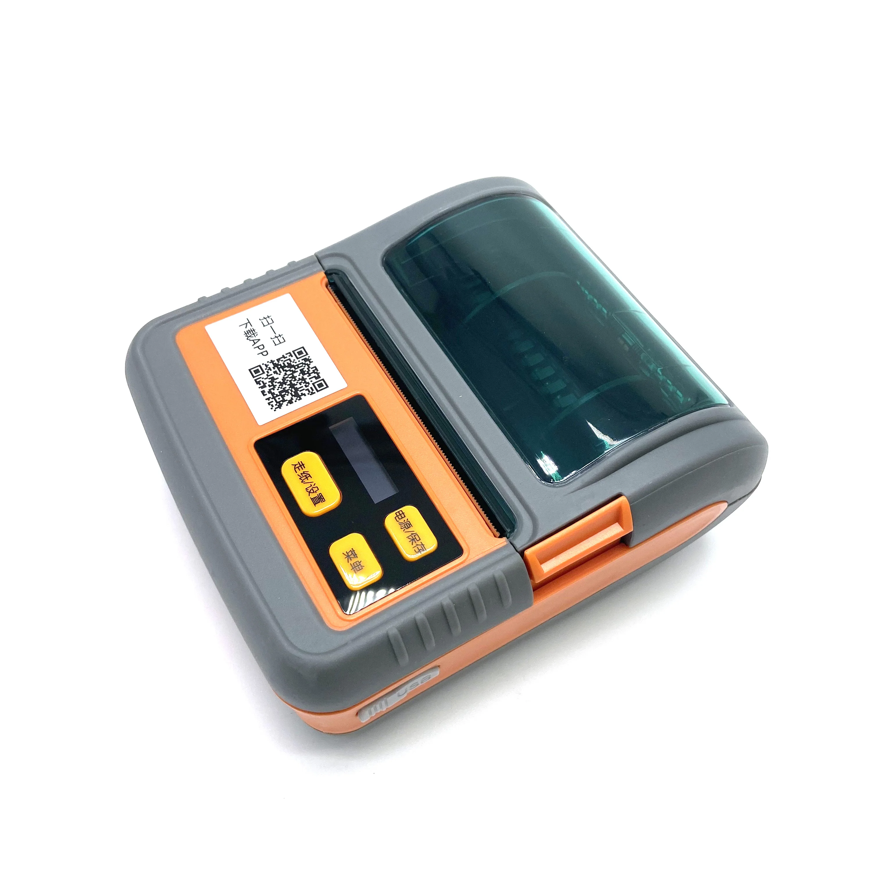 

80MM Portable Thermal Printer Label sticker USB Connect Barcode Receipt Printer