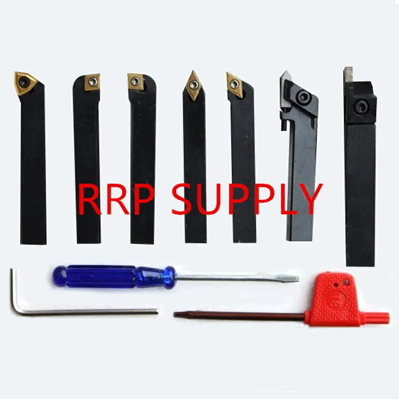8mm7pcssetindexablelathecuttingtoolsetwithinsertsforCNC