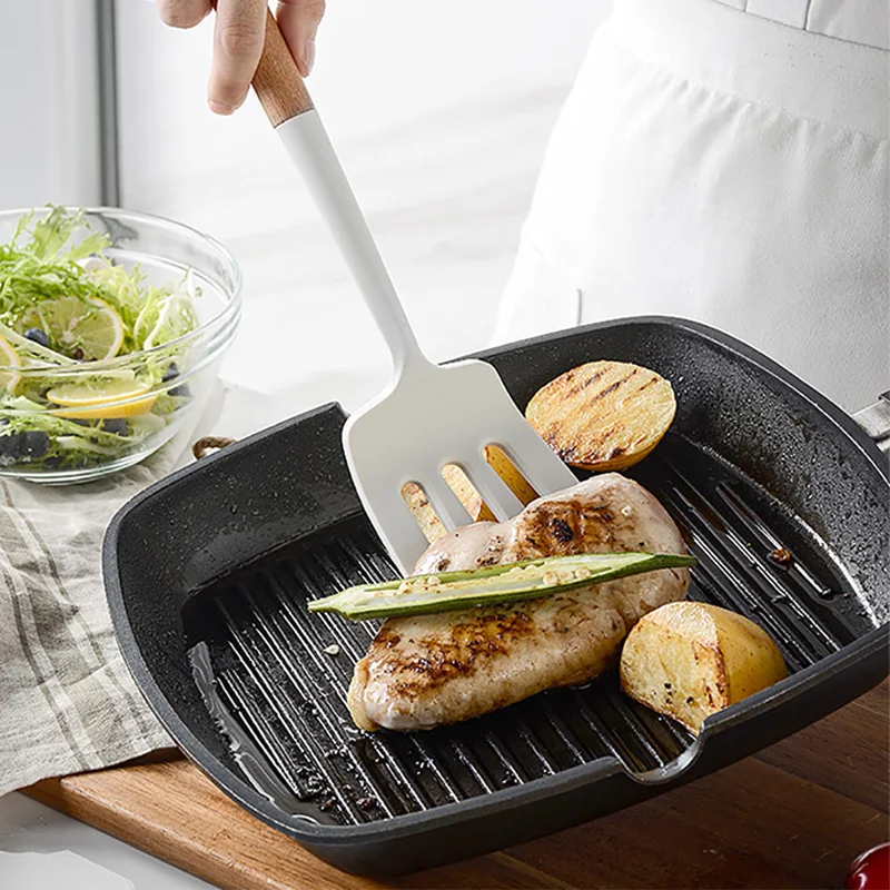 Kitchen Utensils Food Grade Silicone Cookware Set Spatula Soup Spoon