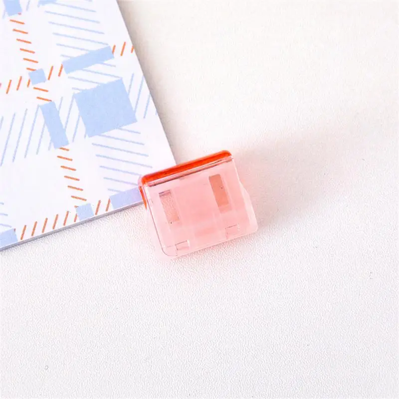 Paper Clips Candy color push clip transparent color push clip Test Paper Storage Data File Fixed Small Dovetail paper clips binder clips metal clamp clips book clips