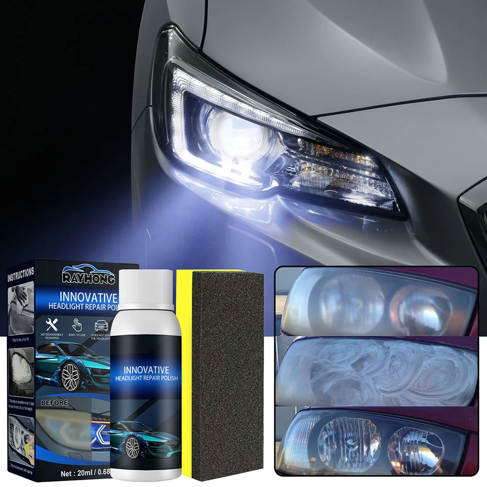 Car Headlight Polishing Agent Scratch Remover Repair Fluid Light Coating Renewal