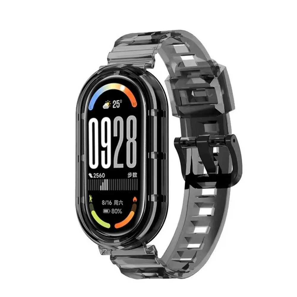 Transparent TPU Strap - Clear Soft Sport Wristband, Sweatproof Smartwatch Accessory