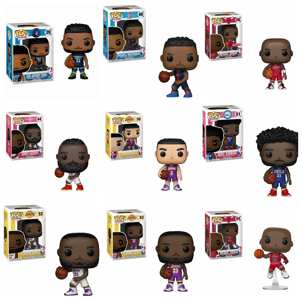 thumbnail image 2 of Figura de acción Funko Michael Jordan 54# 56# Lebron James Curry Super Basketball Star 12 patrones PVC colección modelo muñeca juguetes, 2 of 5