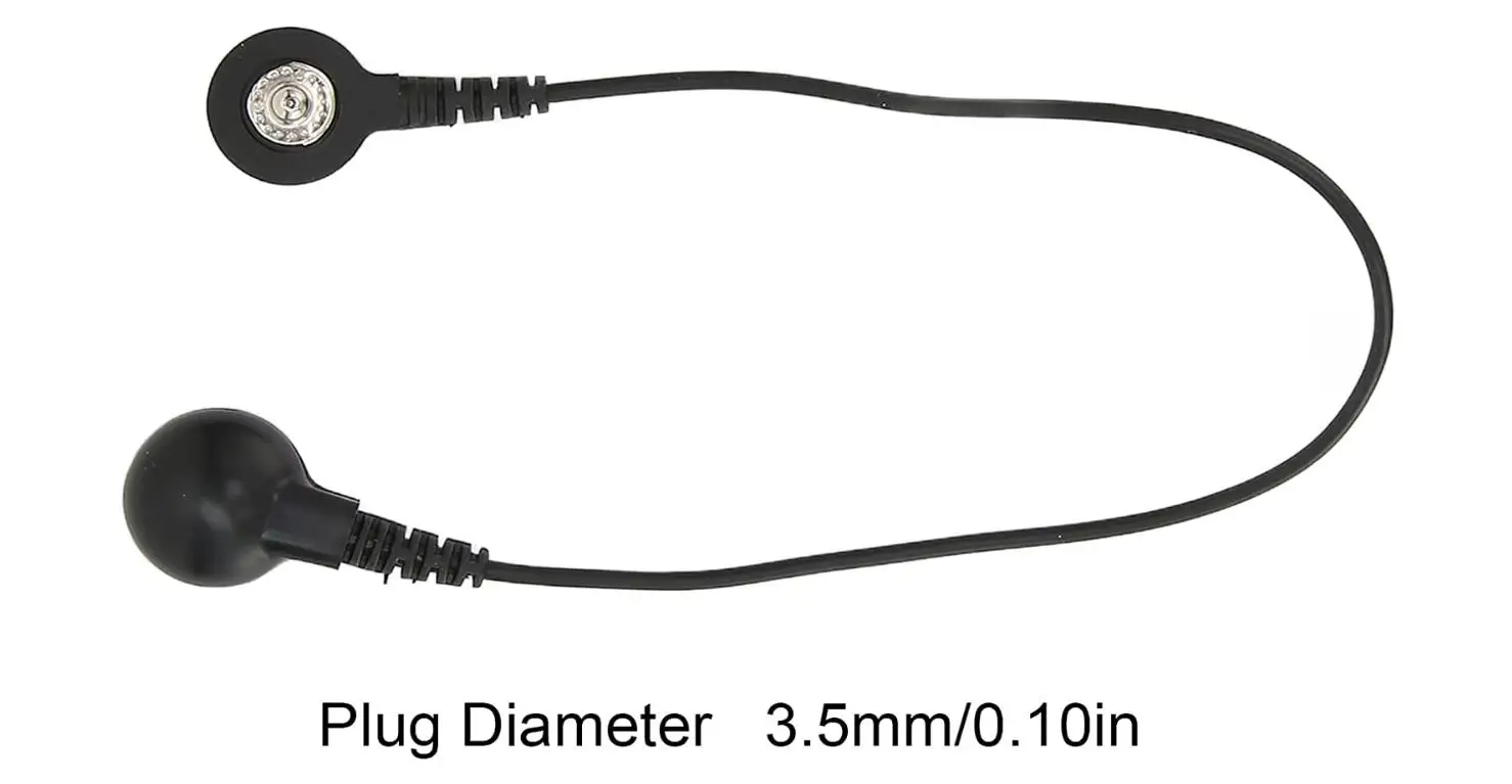 Adapter Tieline Replacement Electrode TENS Lead Wires Cord With Snap 3.5mm Female to male buckle for TENS Unit 10 Pieces