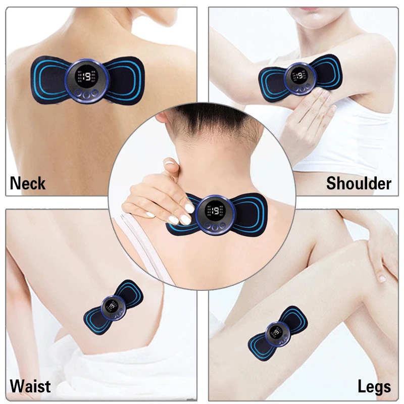 Portable Pocket Massage Pad - Low Frequency Pulse Massage Instrument For  Cervical Spine Leg Waist Back, 8 Modes Mini Massager For Muscle Relaxation  And Back Massage - Temu