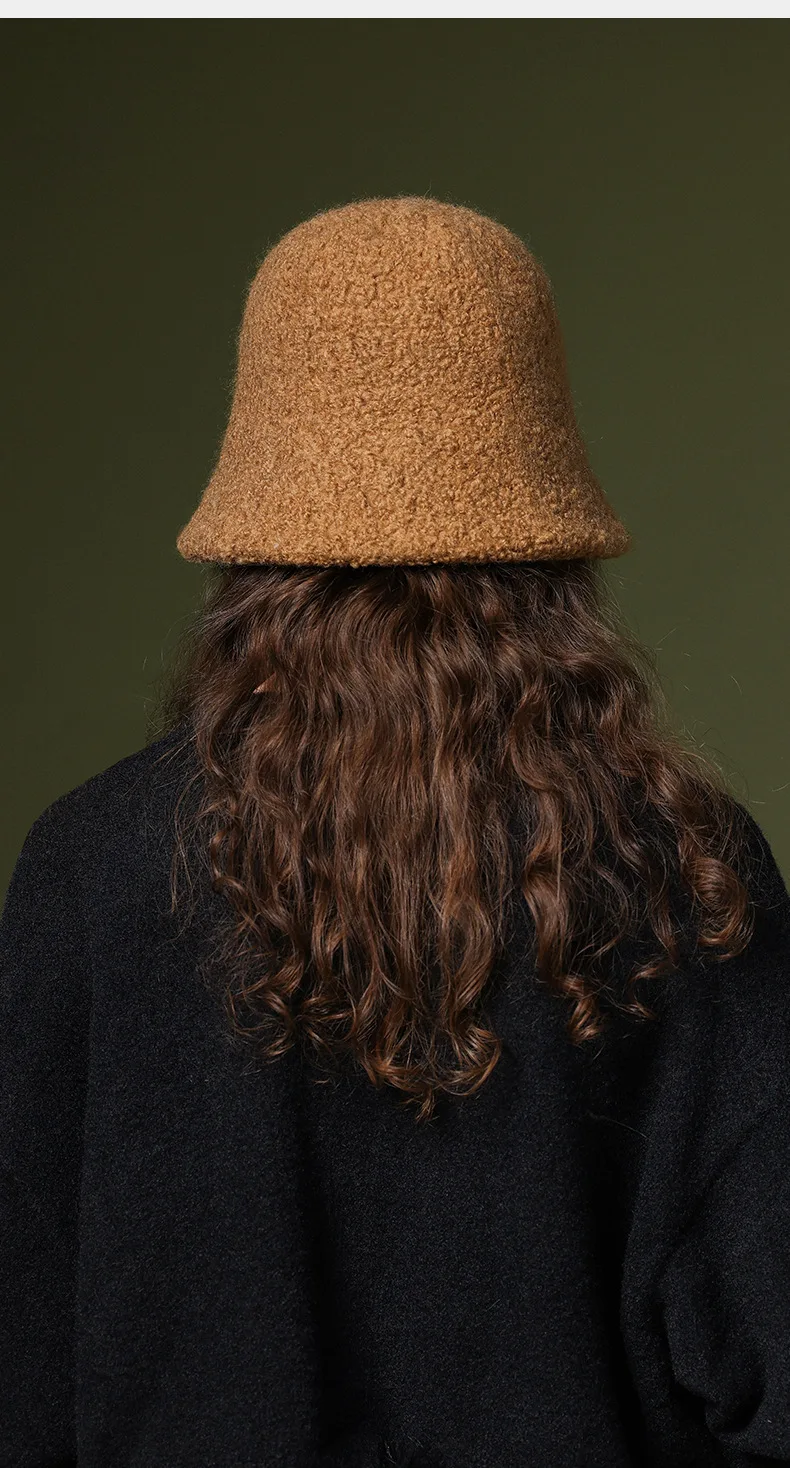 Winter Women‘s Bucket 2023Autumn Warm Chapeau Bob Femme Panama hats Fashion Houndstooth Fishing Cap Fisherman Hat_voghion.com
