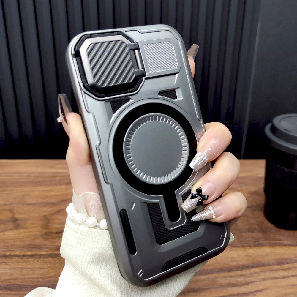 Shockproof Armor Case with Full Protective Lens Covers and MagSafe Compatibility
