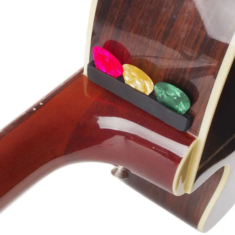 Pick Holder Plectrums Organizer Picks Storage Container Easy To Paste For Acoustic Electric Guitar Bass Ukulele