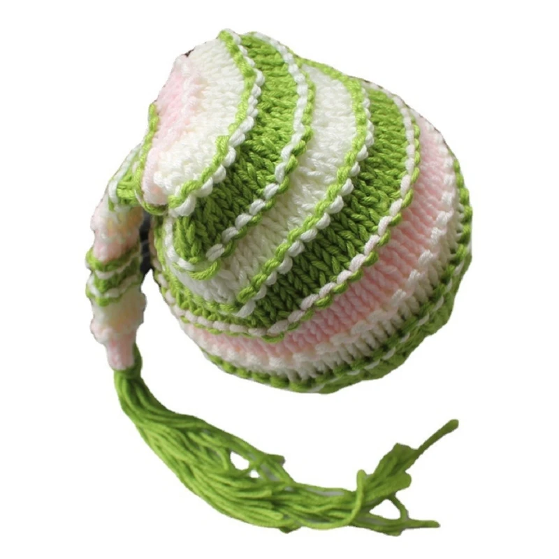 

Baby Knitted Hat Handmade Crochet Cap Newborn Photography Props Bonnet