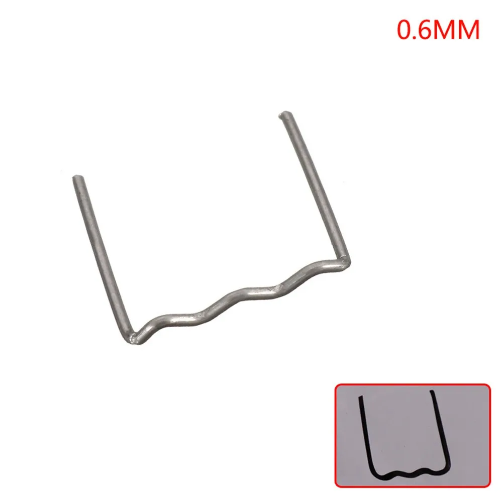 100pc Schweißen Nagel Pistole Nägel Heißer Hefter Heftklammern 0,8/0,6mm Für Kunststoff Schweißer Heißer Schweißen Maschine Schweißen stoßstange Auto Reparatur Kit – Detail 7