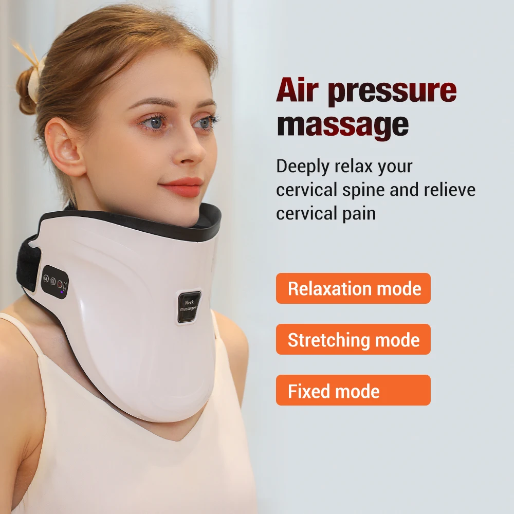 Description Picture 4 of itemNeck Cervical Traction Neck Stretcher Cervical Vertebra Tractor Cervical Spine Brace Airbag Adjustable Neck Massager Support