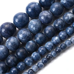 Premium Natural Blue Stone Beads for Jewelry Making - Turquoise, Agate, and Jade Spacer Beads (Rain Colorful 1)