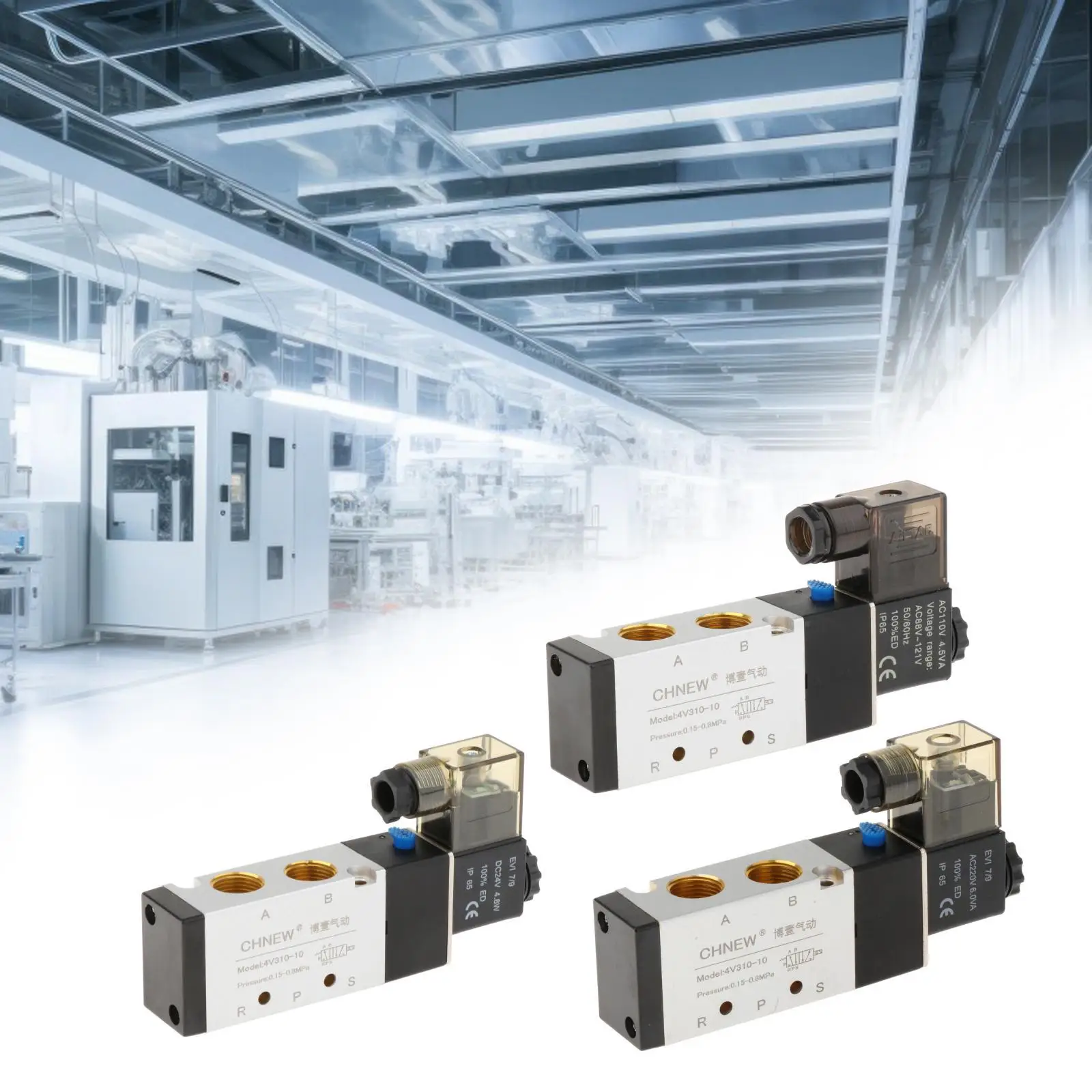 Pneumatic Solenoid Valve Assembly Spare Parts Easy to Install Replacement Aluminum Alloy Accessories Electric Solenoid Air Valve Pneumatic Solenoid Valve Assembly Spare Parts Easy to Install Replacement Aluminum Alloy Accessories Electric Solenoid Air Valve