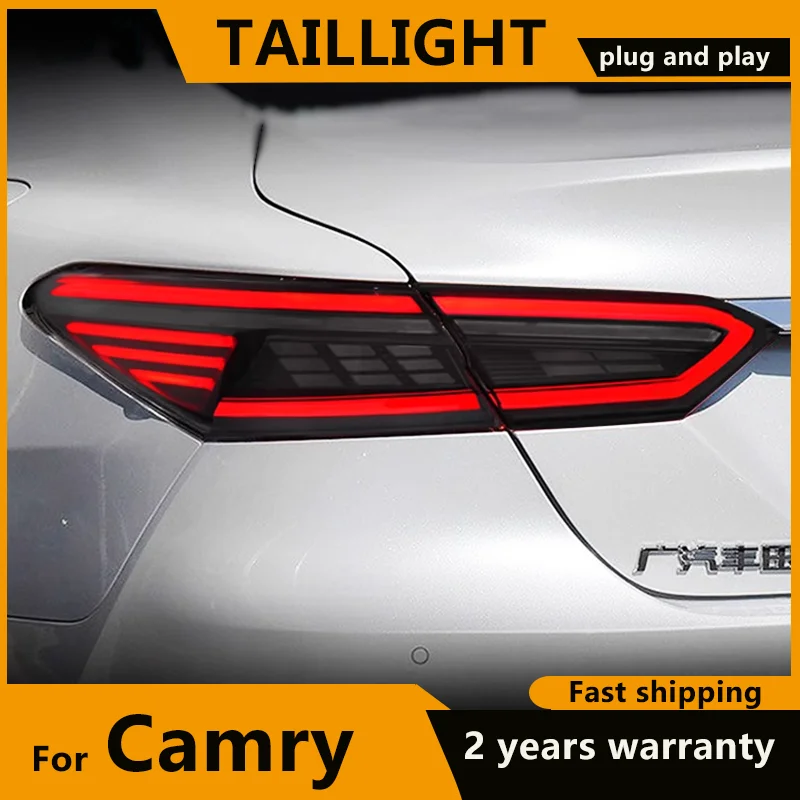 

For Toyota Camry FULL LED Taillights 2018 2019 2020 2021 2022 2023 Camry 8th LED Tail Lamps DRL Dynamic turn signal Rear Lamps