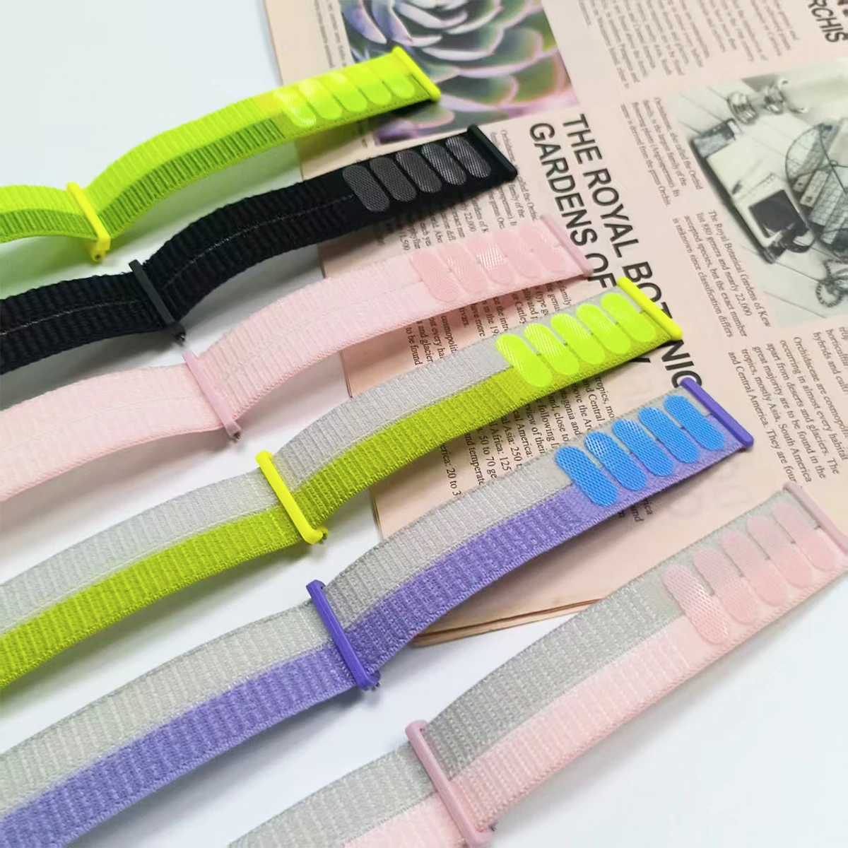 Versatile Nylon Loop Velcro Strap - 22mm/20mm  Watch Band Replacement