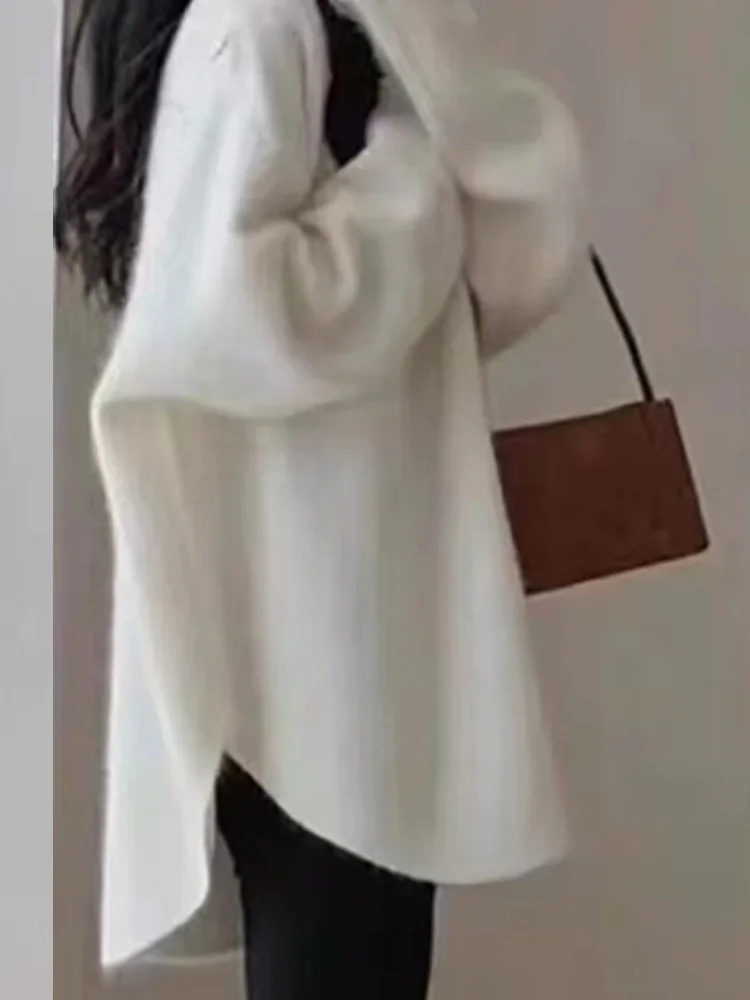 Women Knitted Long Sleeve Sweater Autumn Casual