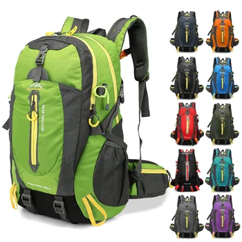 Zaino da viaggio impermeabile da 40 litri, zaino da campeggio, escursionismo, trekking, arrampicata, per uomo e donna