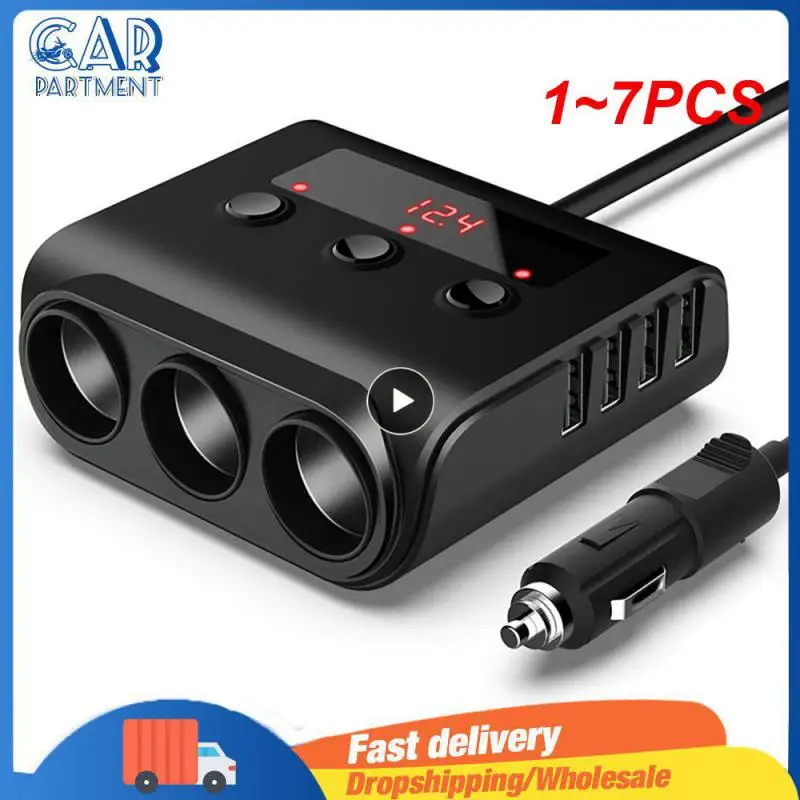 

Разветвитель автомобильный с выключателем, 4 USB-порта, 1-7 шт.