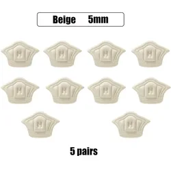Summer Comfort Heel Patch Insoles for Women’s High Heels (Beige - 5 pairs - 5mm)
