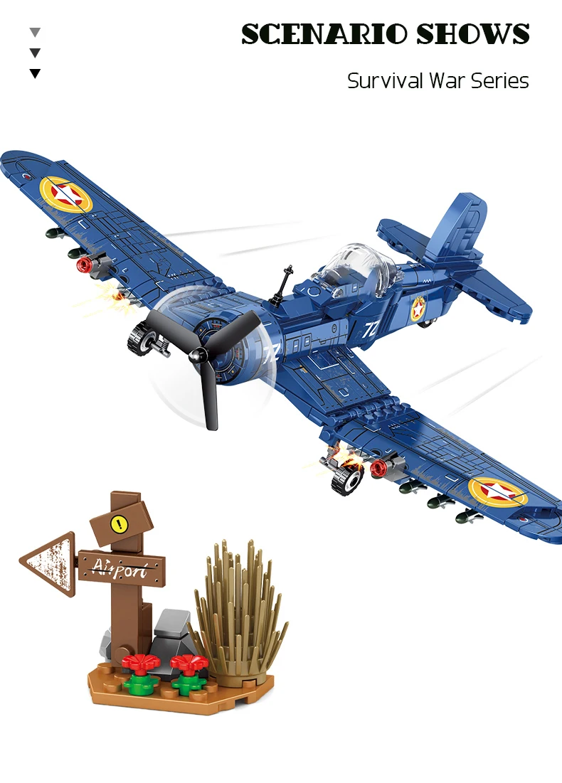 Lego Technic Avion d'attaque F4U WW2