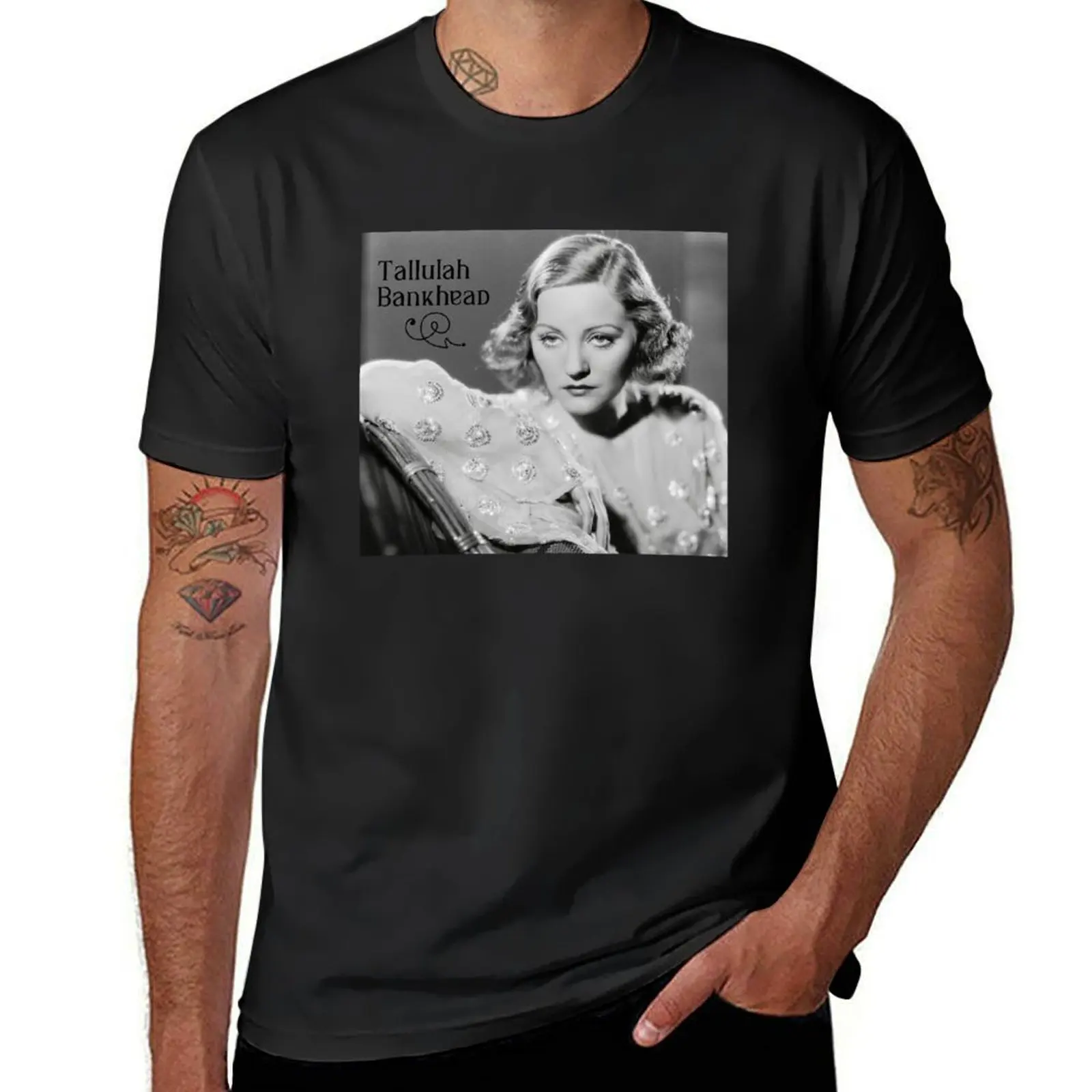 

Tallulah Bankhead T-Shirt summer tops graphics korean fashion fitted t shirts for men