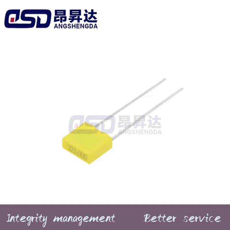 

20 шт., корректирующий конденсатор 22 НФ, 223J, 100 в, 5 мм, фотоконденсатор с пластиковой пленкой, новый оригинальный