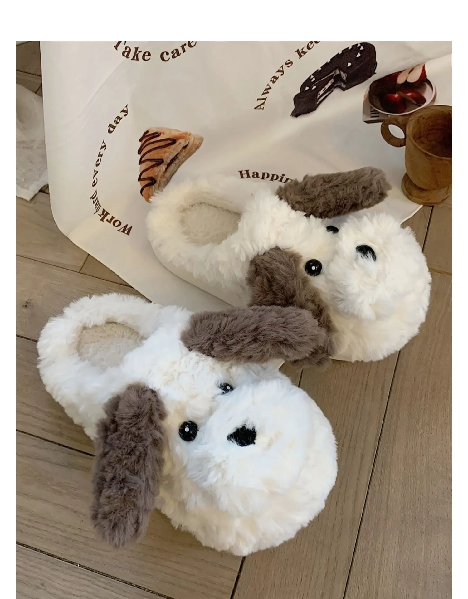 Fuzzy Shih Tzu Slippers - Pawllie.com