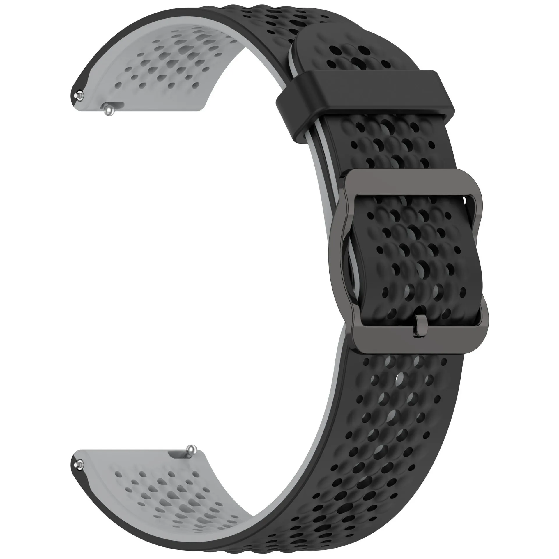 Breathable Silicone Sport Strap - 20mm/22mm Replacement Wristband