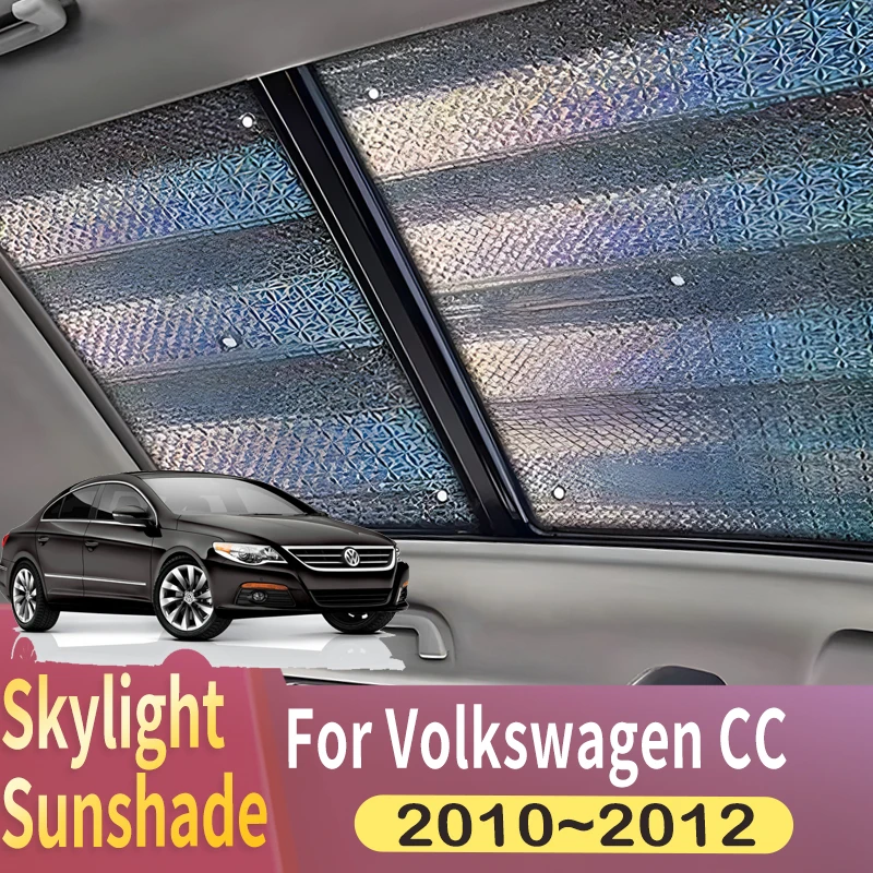 Sunroof Sunshade Suitable For Volkswagen VW Passat CC 2010~2012 2011 Car Panoramic Roof 1X Heat Shield Window Sunshade Anti-UV 1