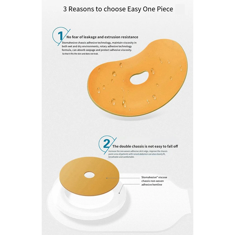 Comvita One-piece Stoma Bag Disposable Stoma Bag Fecal Anus Rectum Ostomy Pouch Clip Closure Supplies Health Care 22771