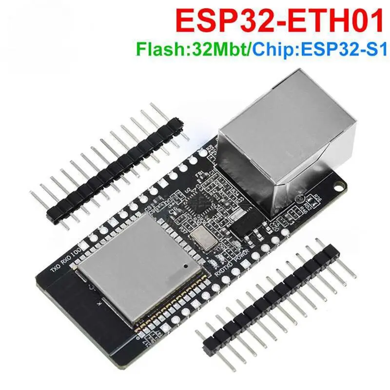 AAAEL-ESP32 WT32-ETH01 무선 모듈 내장형 직렬 포트-이더넷 Wifi 블루투스 MCU UART 네트워크 TCP IP 모듈 서버