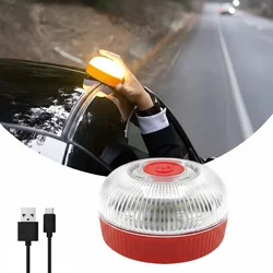 Enhanced Rechargeable LED Emergency Warning Light with Magnetic Induction (Rechargeable)