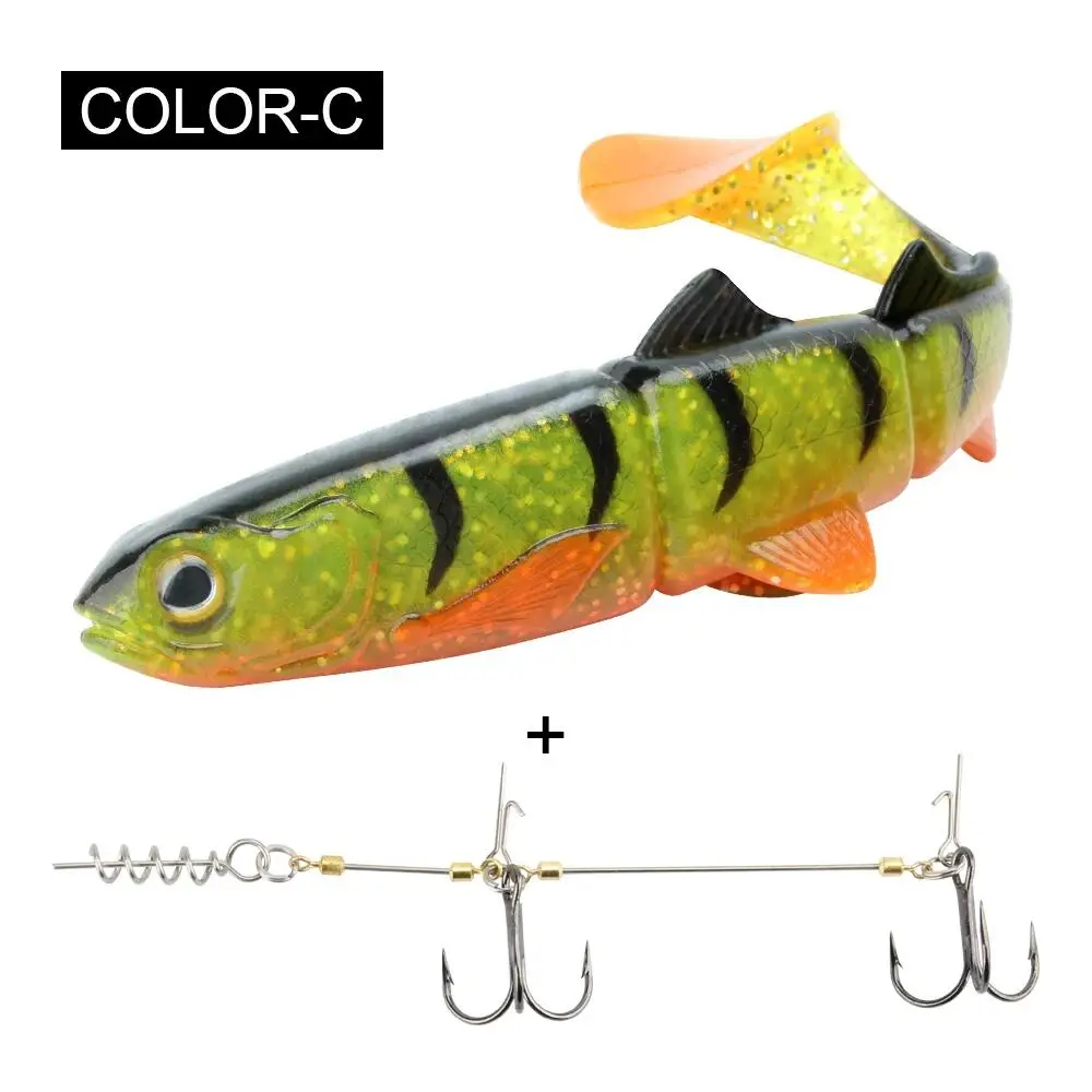 Spinpoler Fishing Lure Stinger Rigs S/M Size Rigged Deep Water Pike  Predator Fishing With Soft Bait 16cm/22cm Swimbait Pesca