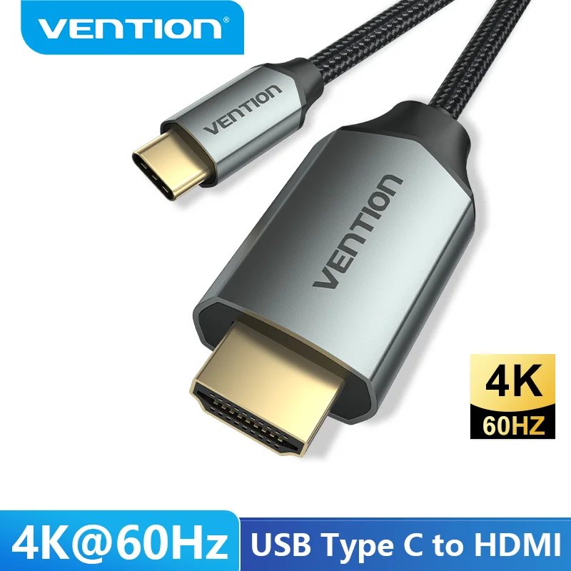 USB-C to HDMI adapter & cable - 2m - Supports resolutions up to 4K/2160p at  60Hz