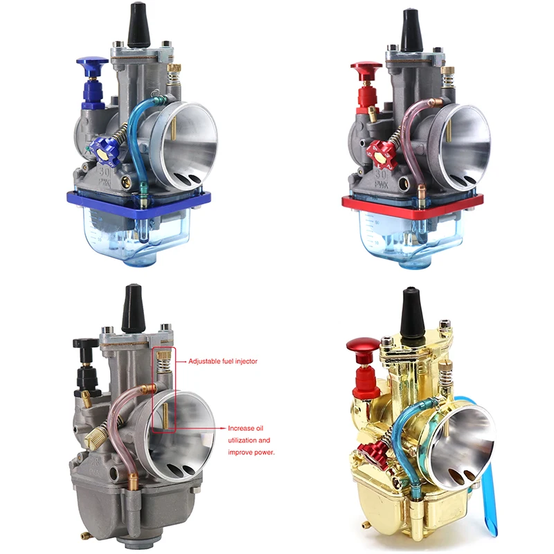 Motorcycle Carburetor Adjustable Power Jet PWK 21-34mm