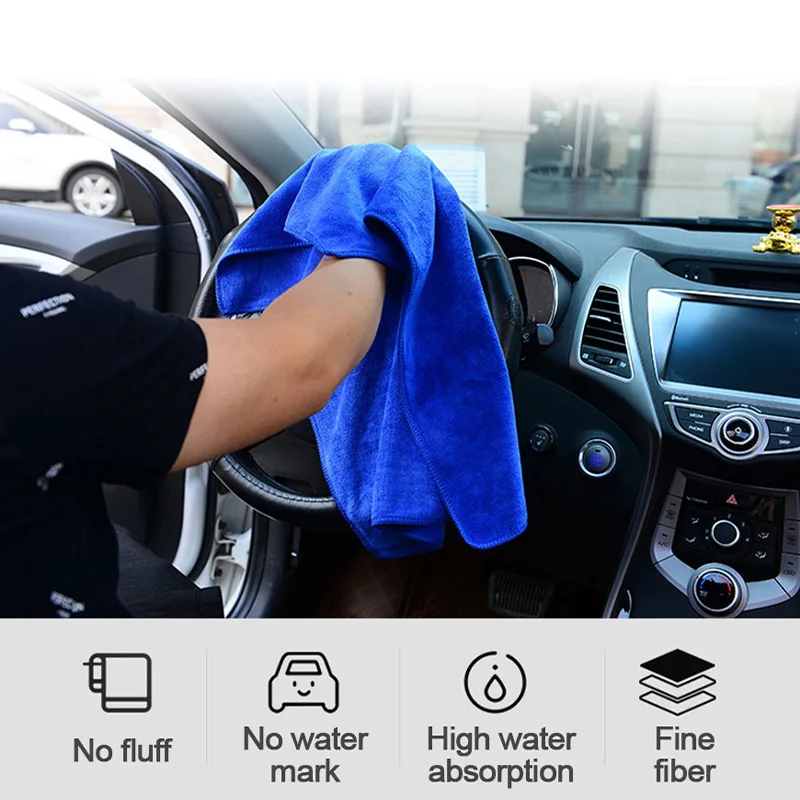 SEAMETAL Large Size Microfiber Towels Car Washing Towel 160x60cm Car Whole Body Cleaning Dry/Wet Dual Use Super Absorbent Rags 2