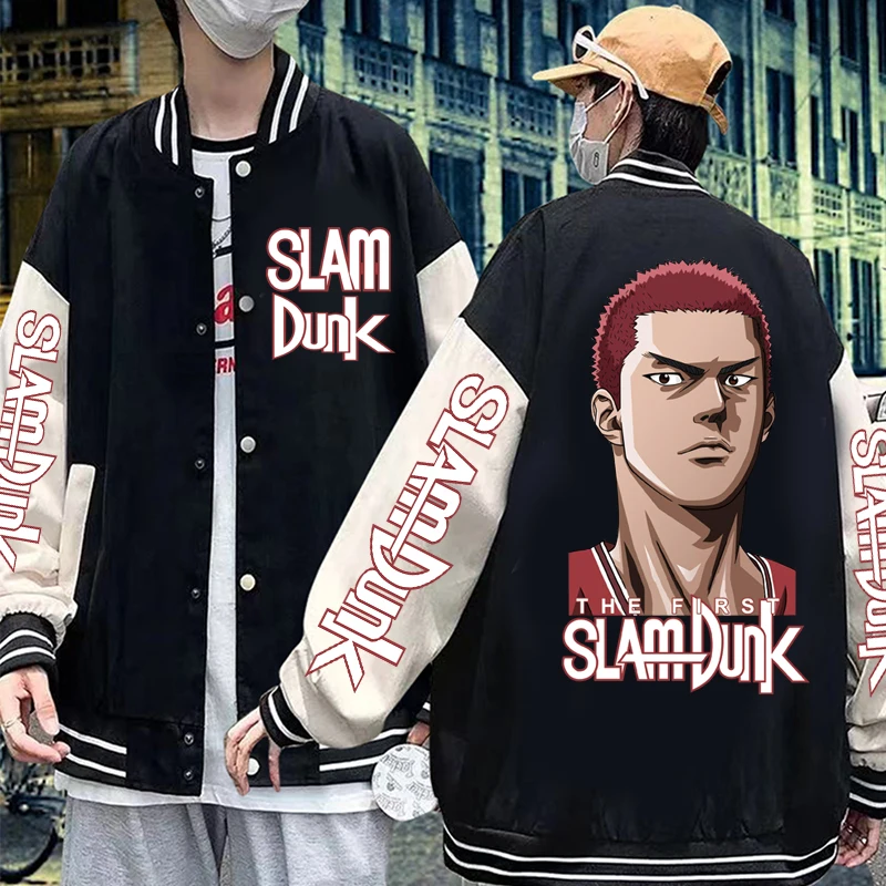 

Slam Dunk Print Men Jacket Hoodie Sweatshirt Sakuragi Hanamichi Graphic Long Sleeve Warm Women Gift Coat Top