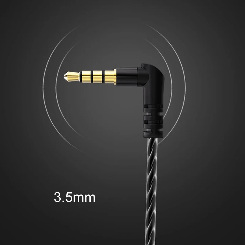 Wired Earphone Stereo In-Ear Headset With Microphone Earbuds 3.5mm For Smart Phone MP3 Laptop PC