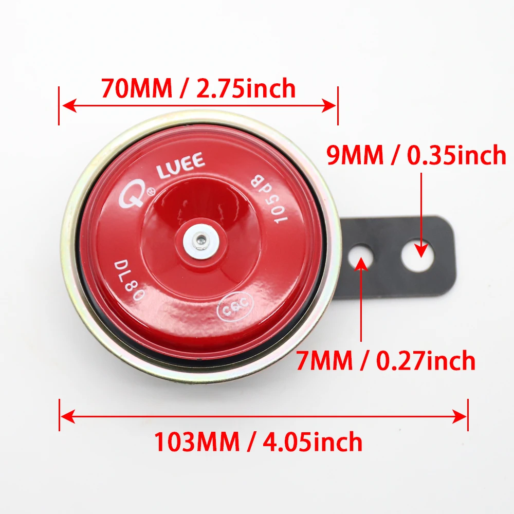 Motorcycle Electric Horn LVEE DL80 Color series Universal motorcycle Horn 12V 105db Waterproof Electric Moto bike Motor Scooter ATV UTV Golf Cart