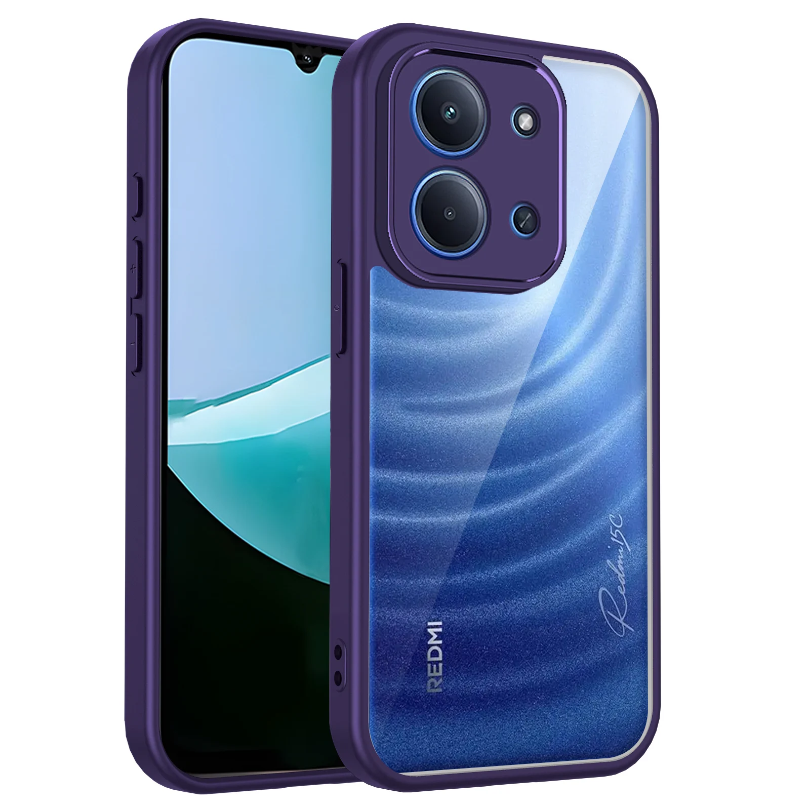 Shockproof Matte Acrylic Clear Hard Phone Case - Armor Protective Design