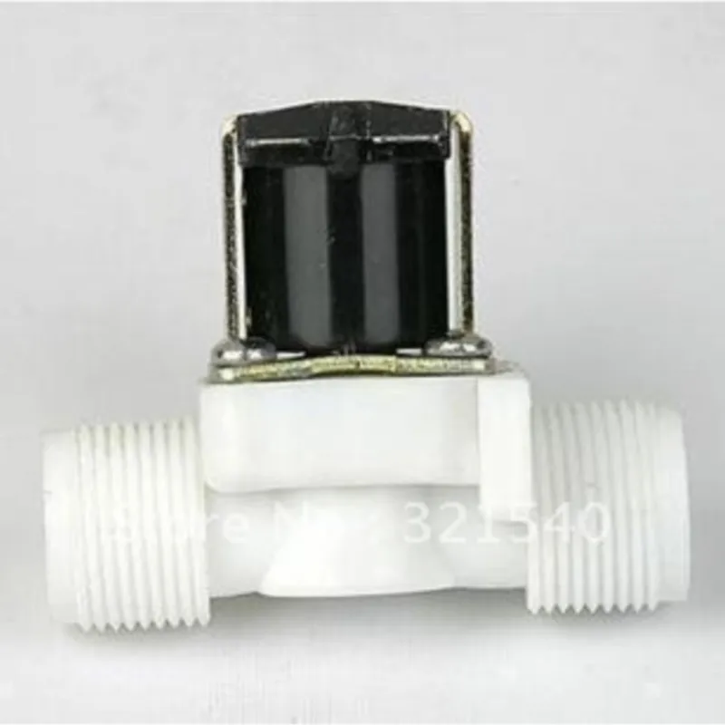 3/4"BSPP 2Way Nylon Plastic Gravity Feed Solar Solenoid Valve Normally