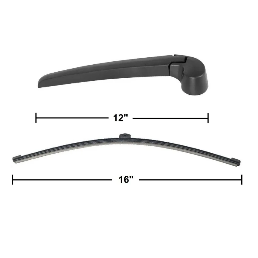 For Audi Q3 Hatchback 2011-2017 Car Rear Wiper Blade and Arm Fit Tailgate Window Rain Brush Windshield Windscreen 2