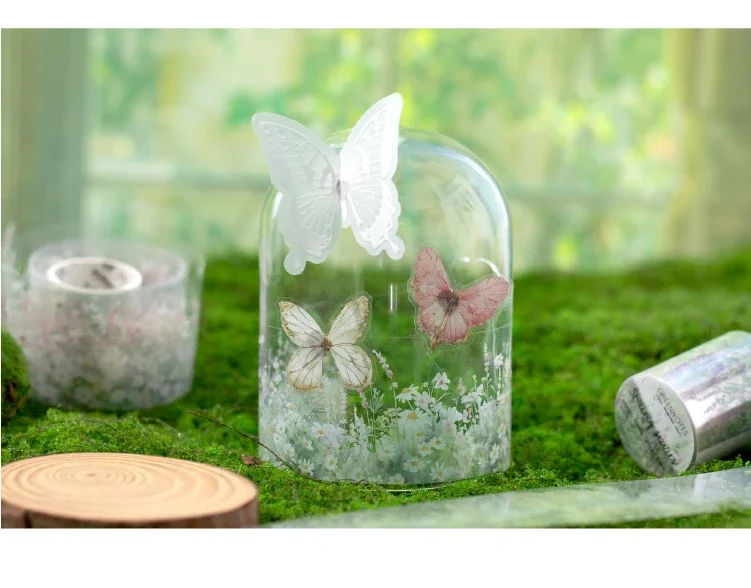 50 mm x 2 m, 1 Rolle, PET-Gras-Pflanzen-Landschaftsbau-Klebeband, Aufkleber, Scrapbooking, handgefertigt, selbstklebend, handgemacht, DIY, Bastelbedarf – Detail 4